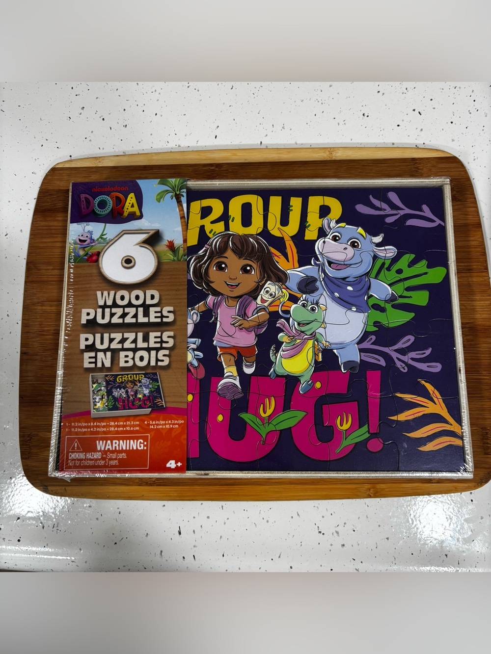 Y2K Cute Dora The Explorer 6 Wooden Puzzles Set NIB Sealed Spin Master Toy